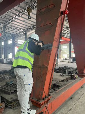 深圳市某某人防工程有限公司——龍門吊焊縫探傷檢測(cè)